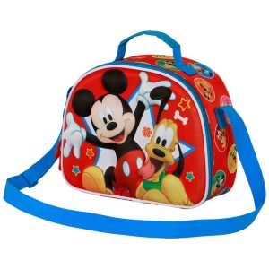 Disney Mickey Mouse Star-Bolsa Portamerienda 3D, Multicolor