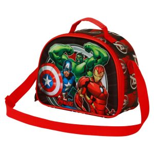 Marvel Los Vengadores Almighty-Bolsa Portamerienda 3D, Rojo