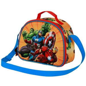 Marvel Los Vengadores Attack-Bolsa Portamerienda 3D, Rojo