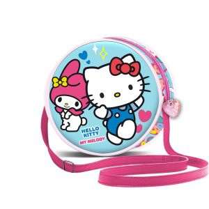 Hello Kitty Friendship-Bolso Redondo, Azul
