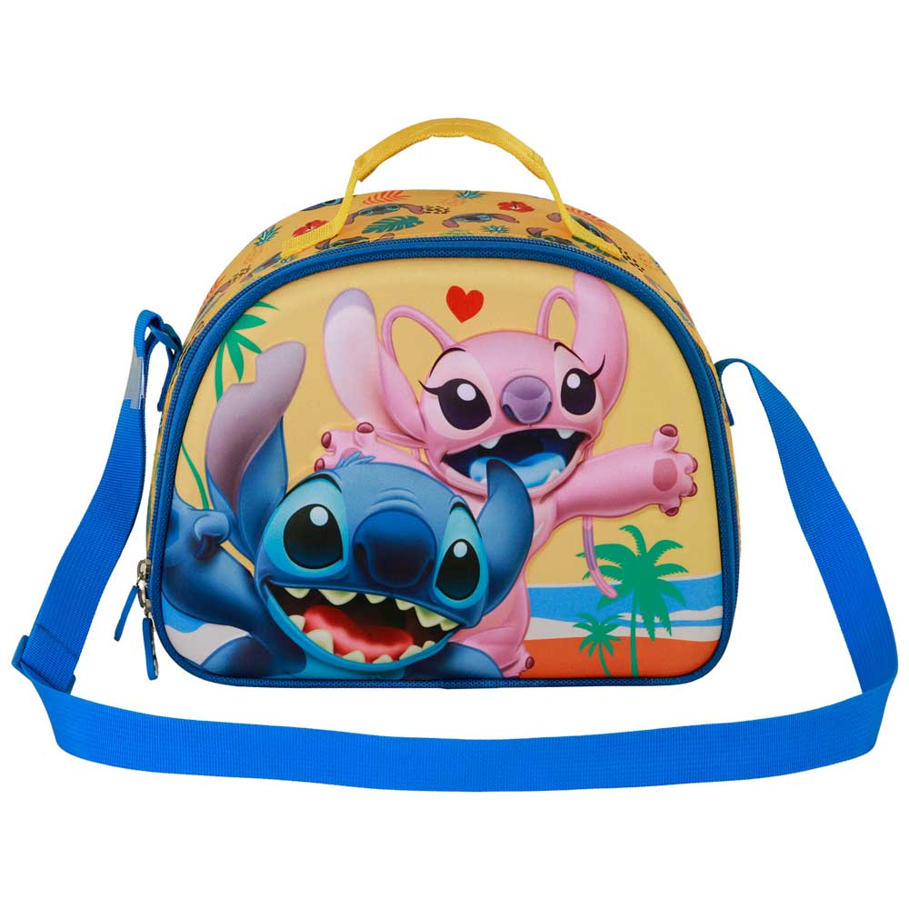 Disney Lilo y Stitch Ocean-Bolsa Portamerienda 3D, Azul - Imagen 3