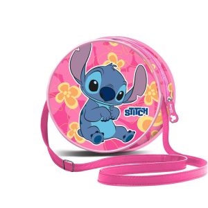 Disney Lilo y Stitch Cute-Bolso Redondo, Rosa