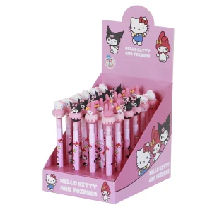 Hello Kitty Mix-Expositor 24 Unidades Bolígrafo Gel Borrable, Rosa