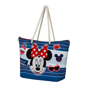 Disney Minnie Mouse Summer-Bolsa de Playa Soleil, Azul