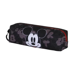 Disney Mickey Mouse Year-Estuche Portatodo Cuadrado FAN 2.2, Negro