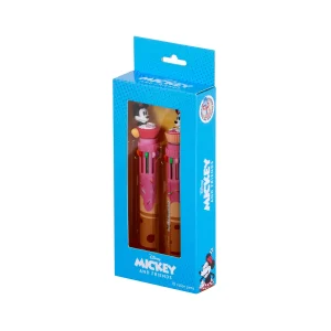 Disney Mickey y Minnie Mix-Pack de 2 Bolígrafos 10 Colores, Multicolor