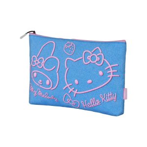 Hello Kitty Denim-Neceser Soleil, Azul