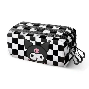 Hello Kitty Kuromi B and W-Estuche Portatodo Trick FAN 2.2, Negro