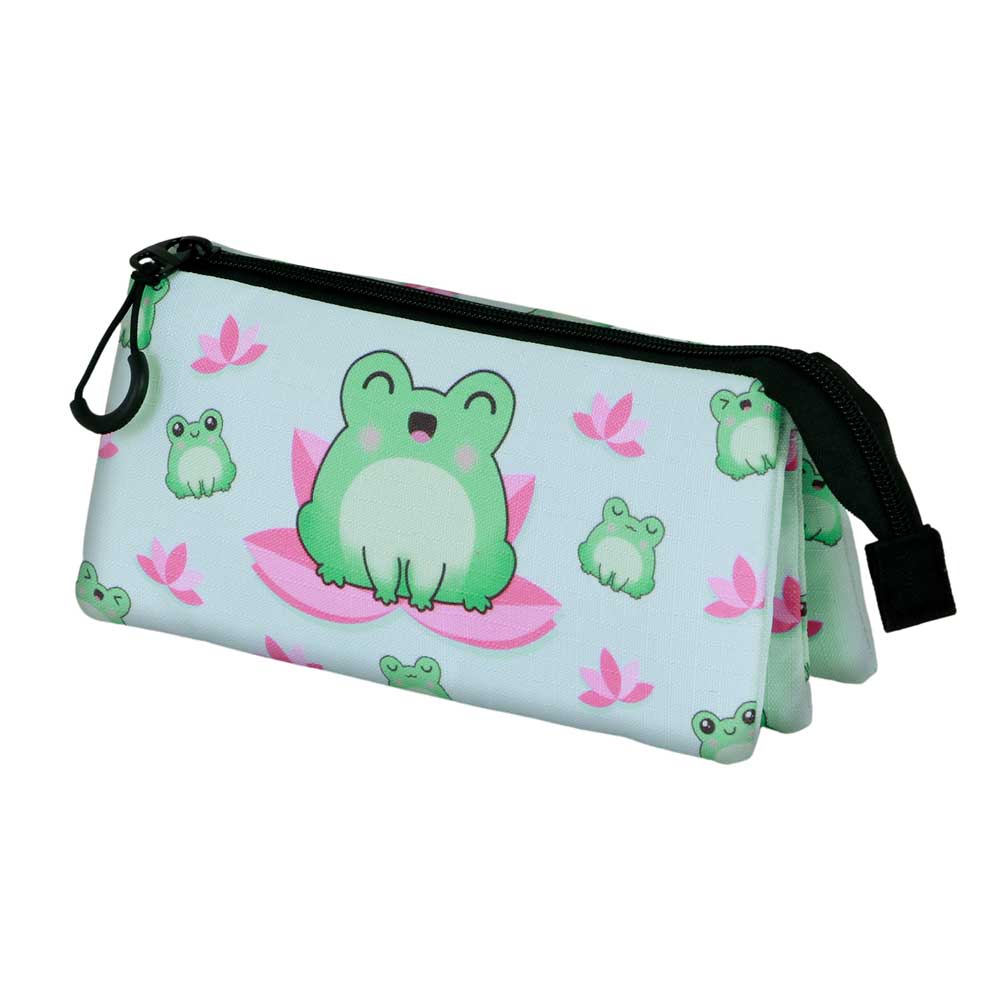 Oh My Pop Froggy-Estuche Portatodo Triple, Turquesa - Imagen 2