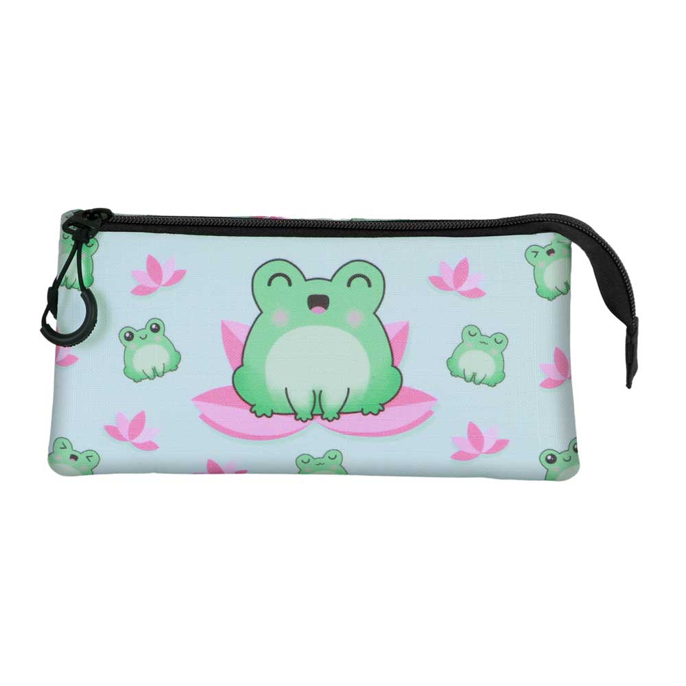 Oh My Pop Froggy-Estuche Portatodo Triple, Turquesa - Imagen 3