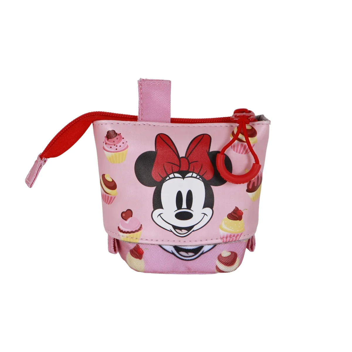 Disney Minnie Mouse Muffin-Estuche Portatodo Cute + 2 Bolígrafos de Gel Borrables, Rosa - Imagen 4