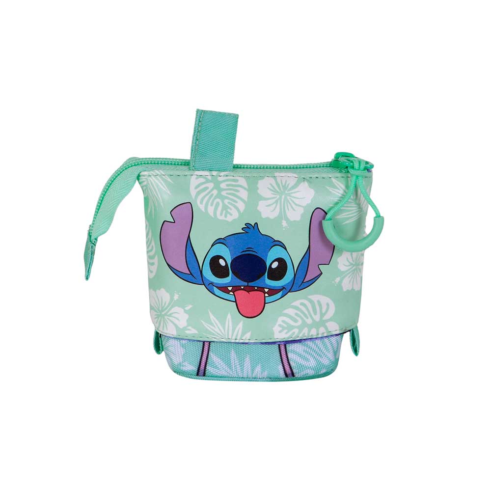 Disney Lilo y Stitch Aloha-Estuche Portatodo Cute + 2 Bolígrafos de Gel Borrables, Azul - Imagen 4