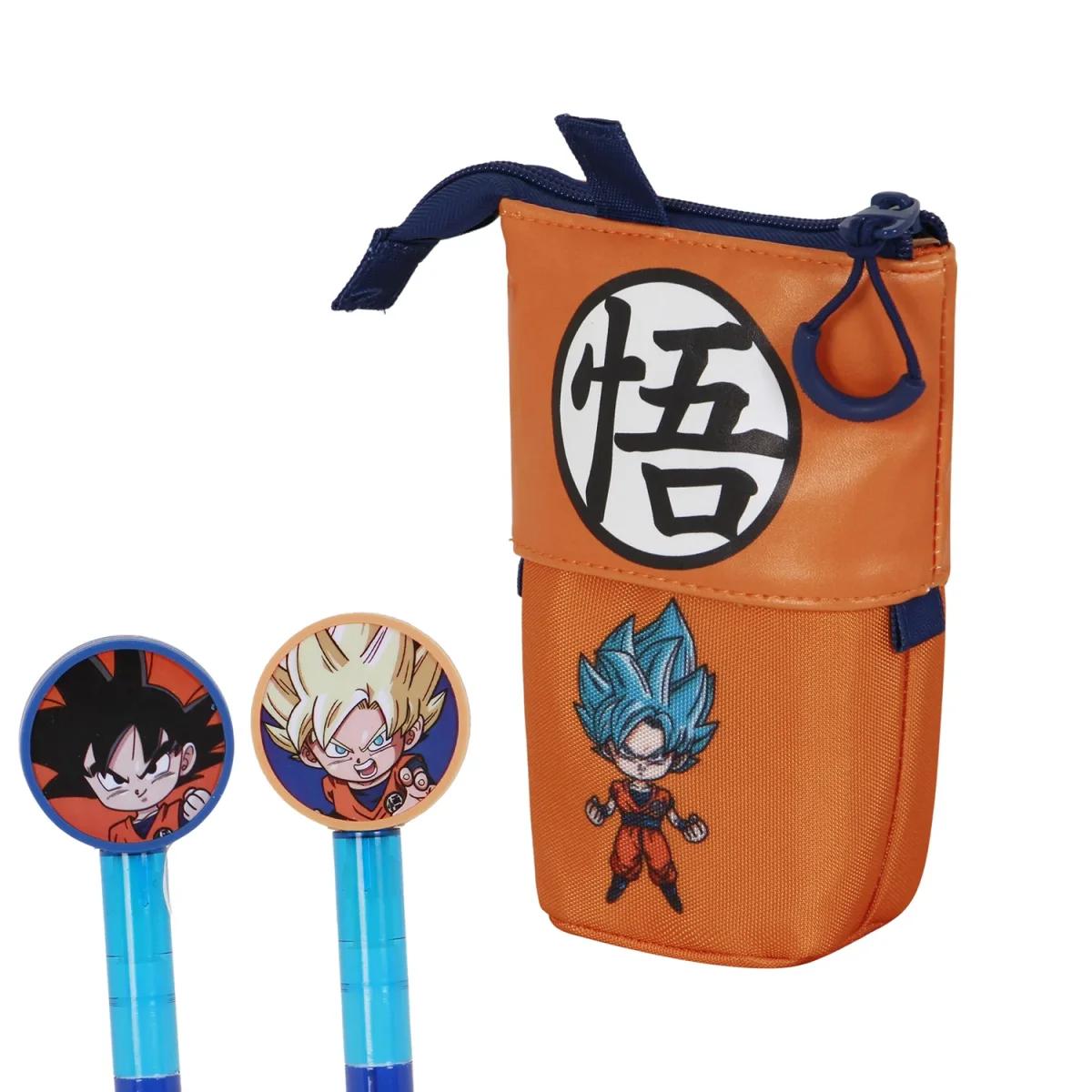 Dragon Ball (Bola de Dragón) Super-Estuche Portatodo Cute + 2 Bolígrafos de Gel Borrables, Multicolor - Imagen 3