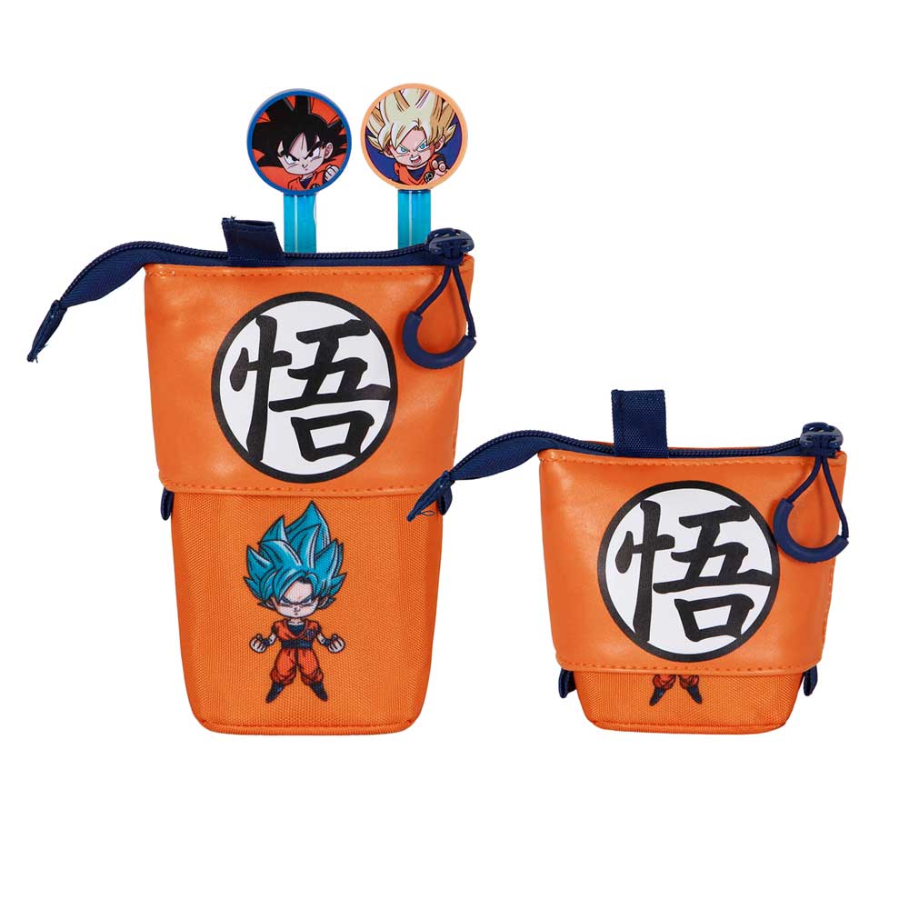 Dragon Ball (Bola de Dragón) Super-Estuche Portatodo Cute + 2 Bolígrafos de Gel Borrables, Multicolor - Imagen 2