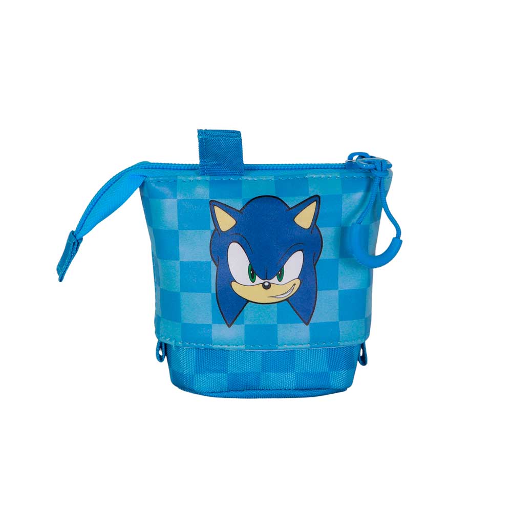 Sonic The Hedgehog Sight-Estuche Portatodo Cute + 2 Bolígrafos de Gel Borrables, Azul - Imagen 4