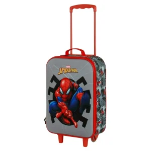 Marvel Spiderman Symbol-Maleta Trolley Soft 3D, Gris