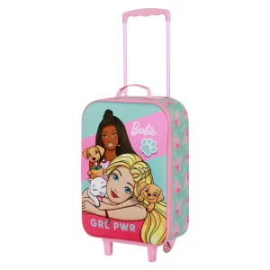 Barbie Pets-Maleta Trolley Soft 3D, Rosa
