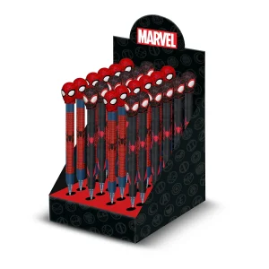 Marvel Spiderman Peter-Expositor 24 Unidades Lápiz Eternal, Rojo