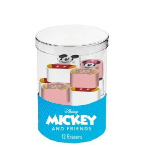 Disney Mickey y Minnie Mix-Cubo con 12 Gomas de Borrar, Multicolor