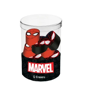 Marvel Spiderman Peter-Cubo con 12 Gomas de Borrar, Rojo