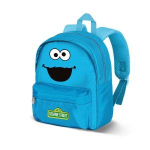 Barrio Sésamo Monstruo de las Galletas Face-Mochila Preescolar Joy, Azul