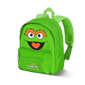 Barrio Sésamo Oscar Face-Mochila Preescolar Joy, Verde