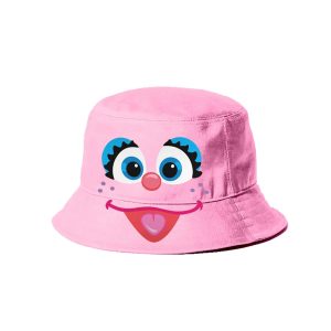 Barrio Sésamo Abby Cadabby Face-Gorro Infantil Bucket, Rosa