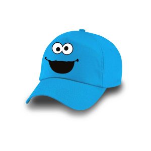 Barrio Sésamo Monstruo de las Galletas Face-Gorra Infantil, Azul