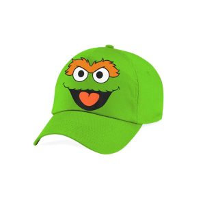 Barrio Sésamo Oscar Face-Gorra Infantil, Verde