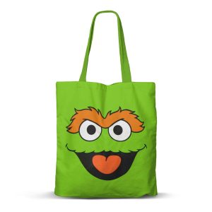 Barrio Sésamo Oscar Face-Bolsa de la Compra Shopping FAN, Verde
