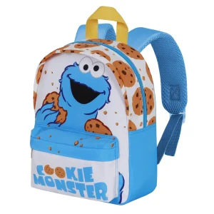 Barrio Sésamo Monstruo de las Galletas Cookie-Mochila Preescolar Joy, Blanco