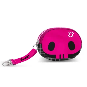 Hello Kitty Kuromi Skull-Monedero Pill, Negro