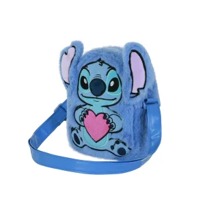 Disney Lilo y Stitch Heart-Bolso Bandolera Action Plush, Azul