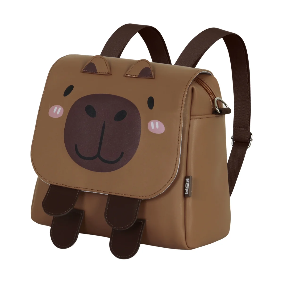 Oh My Pop! Capybara-Bolso-Mochila Kawaii, Multicolor - Imagen 4