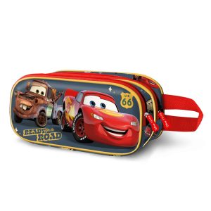 Disney Cars 3 Ready-Estuche Portatodo 3D Doble, Rojo