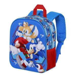 Sonic The Hedgehog Heroes-Mochila 3D Elite, Azul