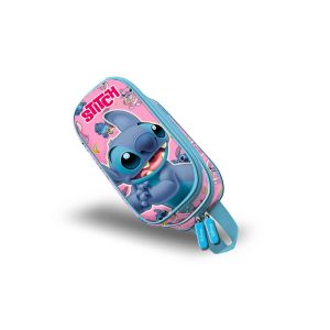 Disney Lilo y Stitch Surprise-Estuche Portatodo 3D Doble, Azul