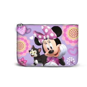 Disney Minnie Mouse Cat-Monedero Cuadrado Pequeño, Lila