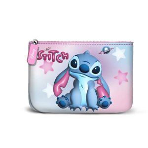 Disney Lilo y Stitch Cosmic-Monedero Cuadrado Pequeño, Rosa