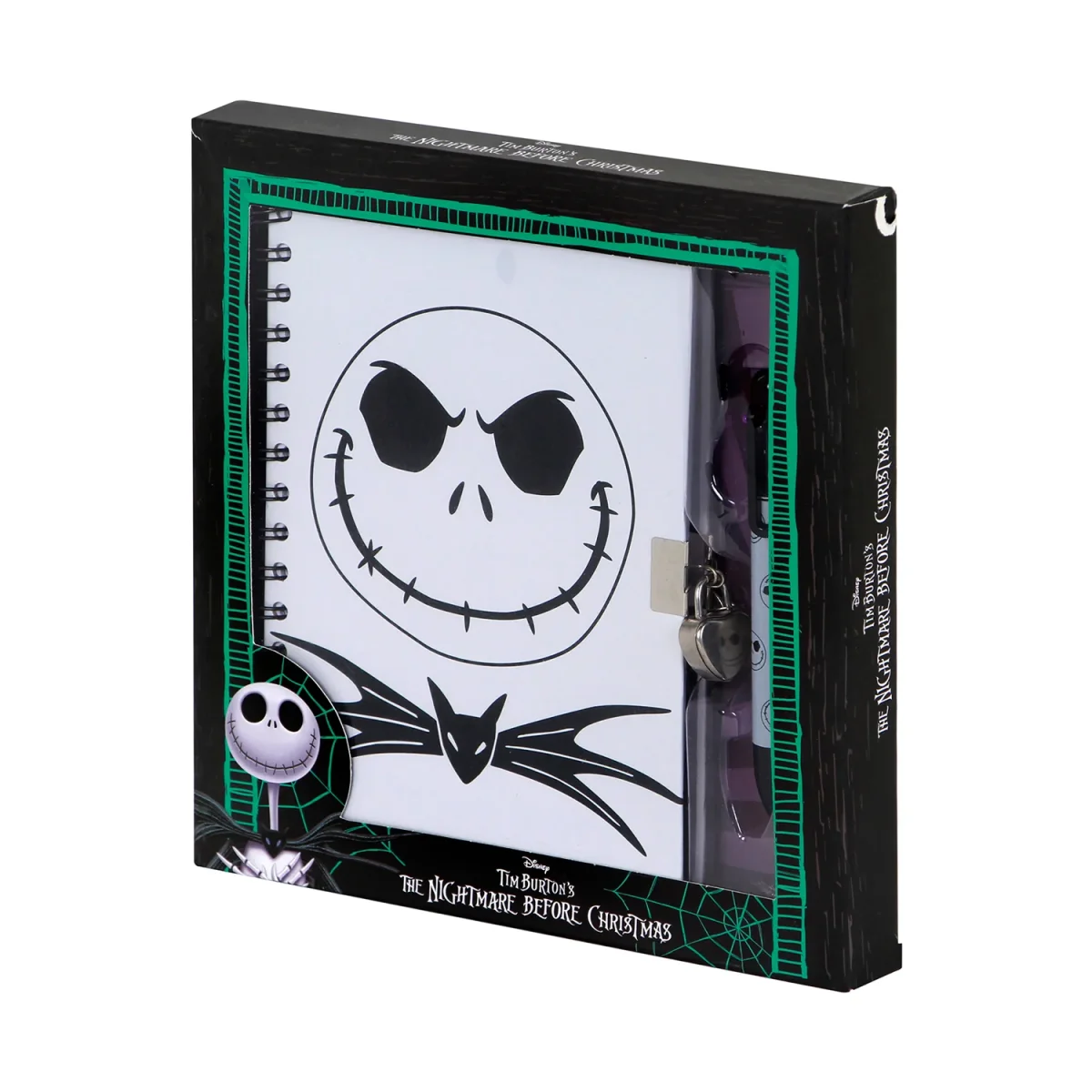 Disney Pesadilla Antes de Navidad Jack-Pack de Diario A5 + Bolígrafo de 6 Colores, Lila