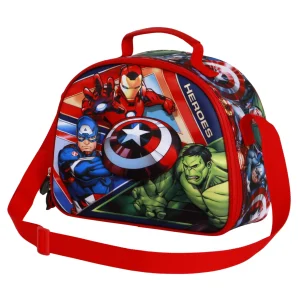 Marvel Los Vengadores Battle-Bolsa Portamerienda 3D, Azul