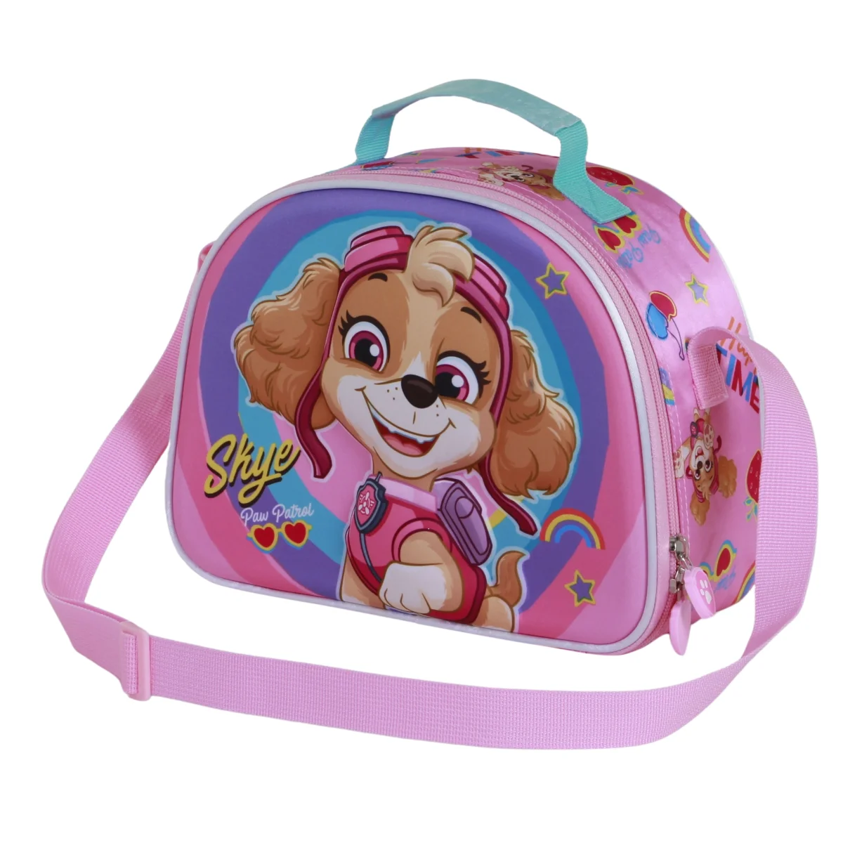 Paw Patrol La Patrulla Canina Happy-Bolsa Portamerienda 3D, Rosa - Imagen 2