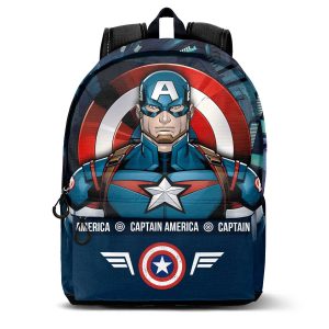 Marvel Capitán América Wings-Mochila HS FAN 3.0, Azul