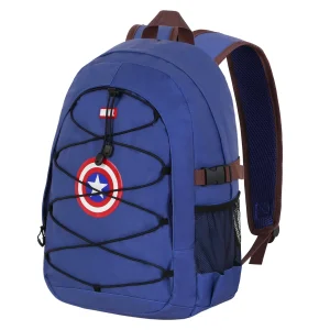 Marvel Capitán América CAP-Mochila Fight PRO, Azul