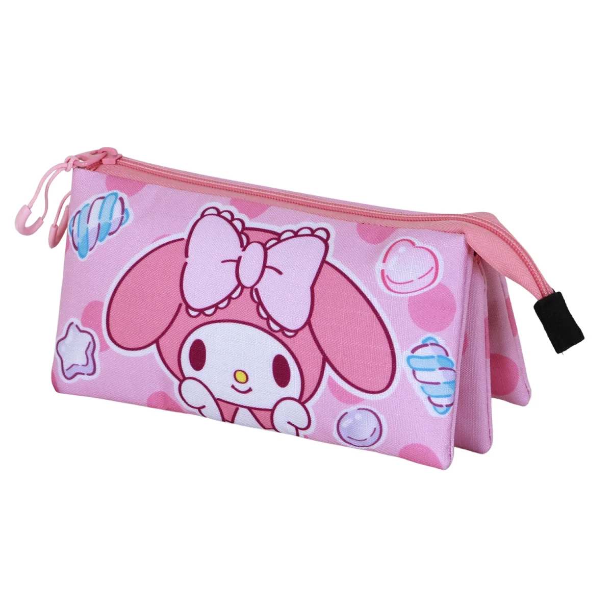 Hello Kitty My Melody Sweets-Estuche Portatodo Triple, Rosa