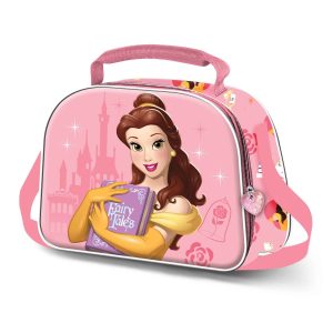 Disney Bella Fairy-Bolsa Portamerienda 3D, Rosa