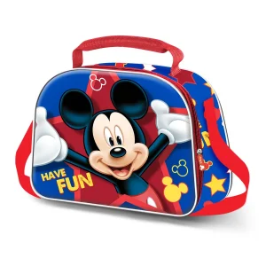 Disney Mickey Mouse Stars-Bolsa Portamerienda 3D, Azul