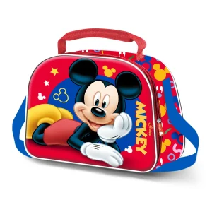 Disney Mickey Mouse Buddy-Bolsa Portamerienda 3D, Rojo
