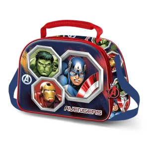 Marvel Los Vengadores Assemble-Bolsa Portamerienda 3D, Multicolor