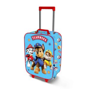 Paw Patrol La Patrulla Canina Ready-Maleta Trolley Soft 3D, Azul